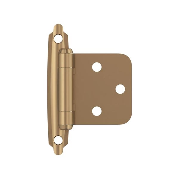 Amerock Amerock 2-3/4 in. W X 1-3/4 in. L Champagne Bronze Steel Overlay Hinge 2 pk BPR3429CZ - main